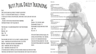 Butt Plug Daily Training