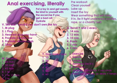 Anal exercising, literally