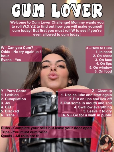 Cum Lover Challenge