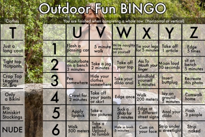 Outdoor Flash Bingo