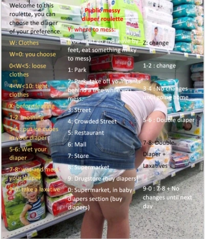 Public messy diaper roulette 