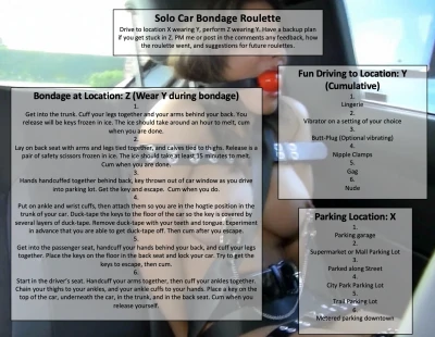 Solo Car Bondage