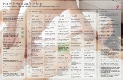 Hot Wife Hook Up Date Bingo