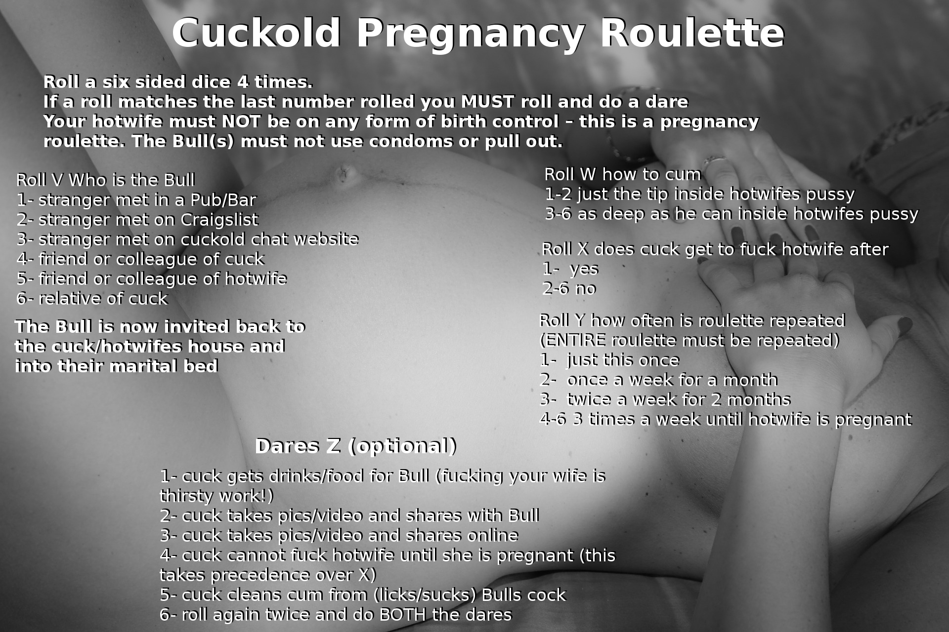 Cuckold Pregnancy Roulette. 