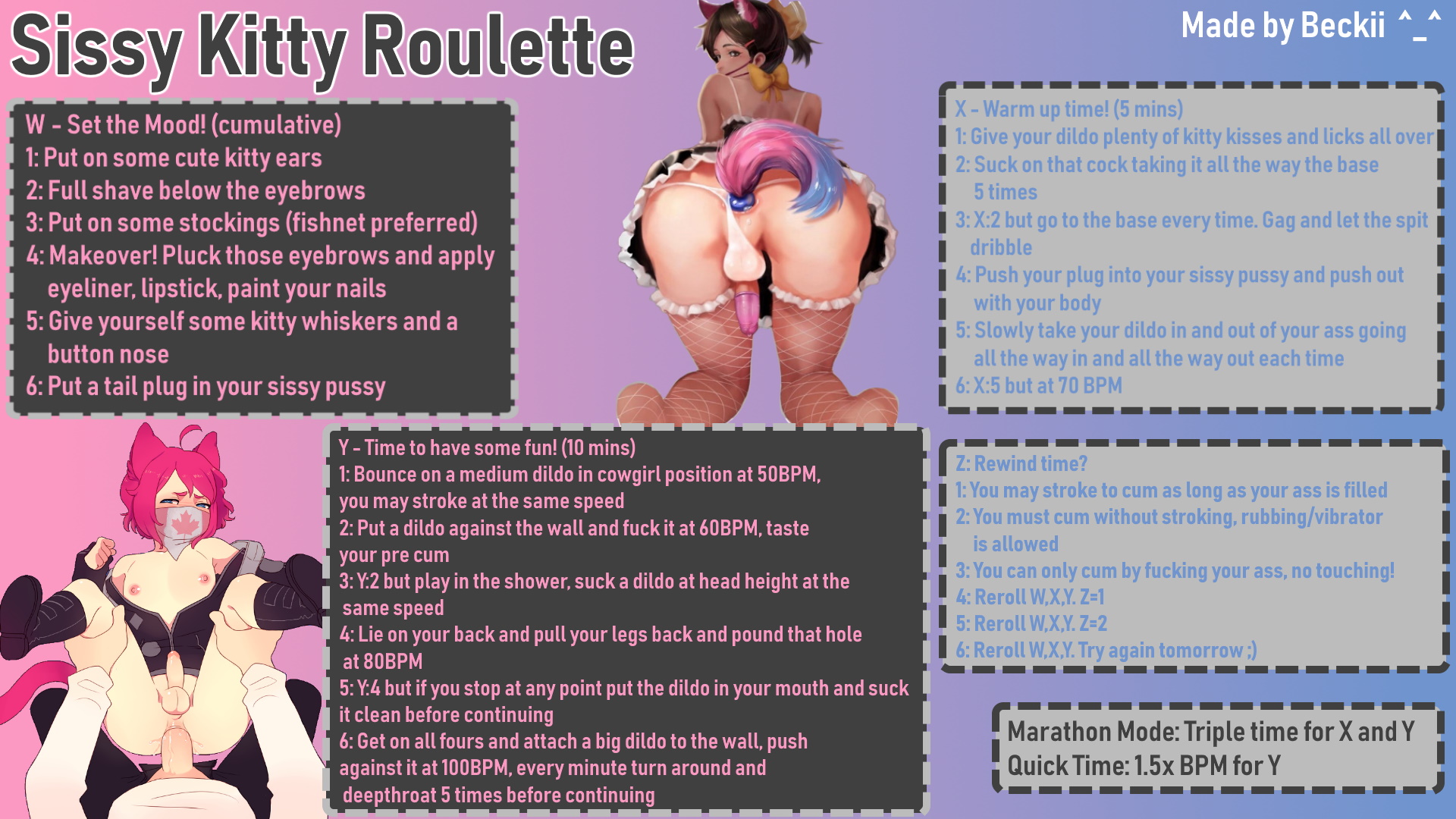 sissy,kitty,roulette,sissy,anal,blowjob,easy,hentai,fap roulette.