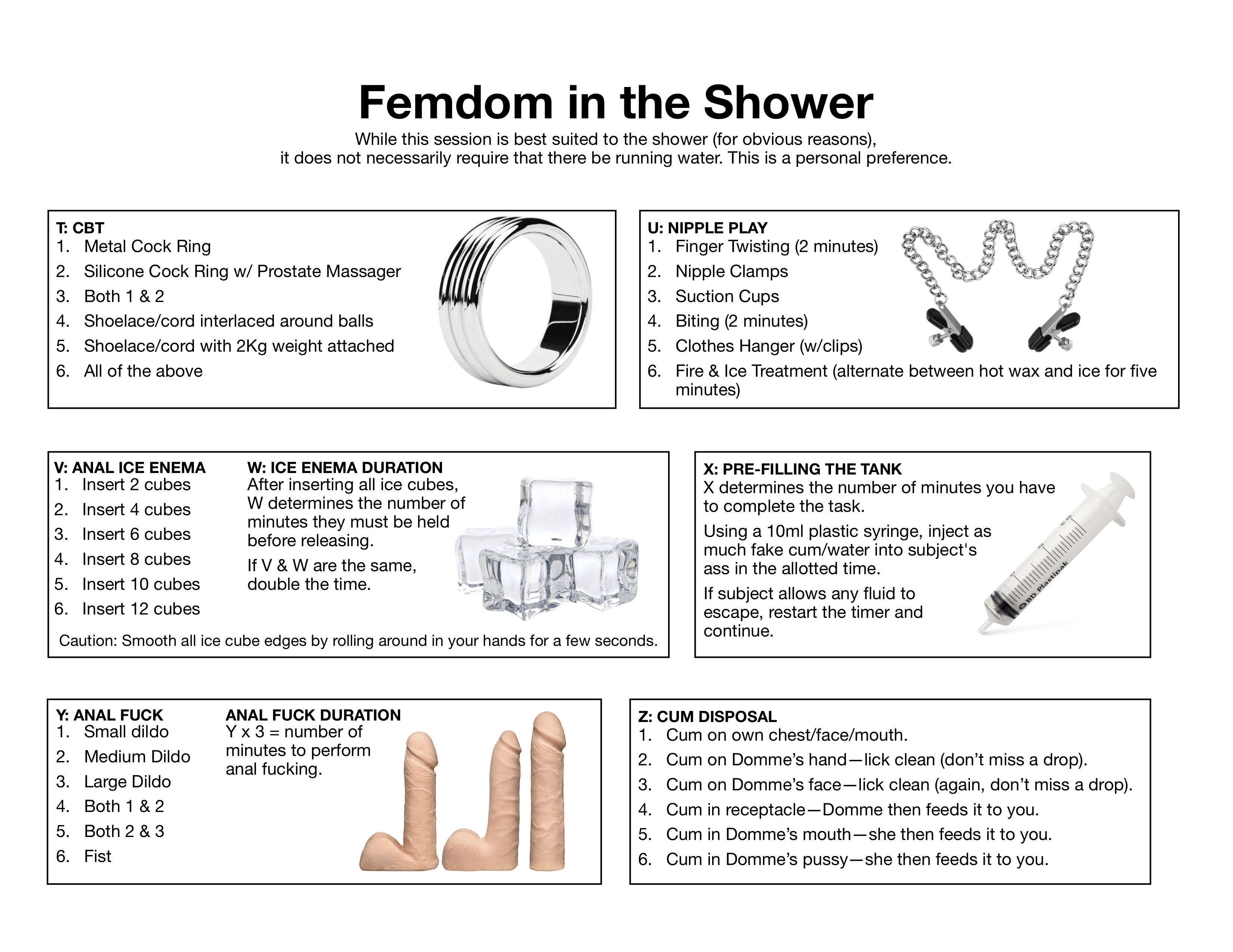 Femdom in the Shower - Fap Roulette.