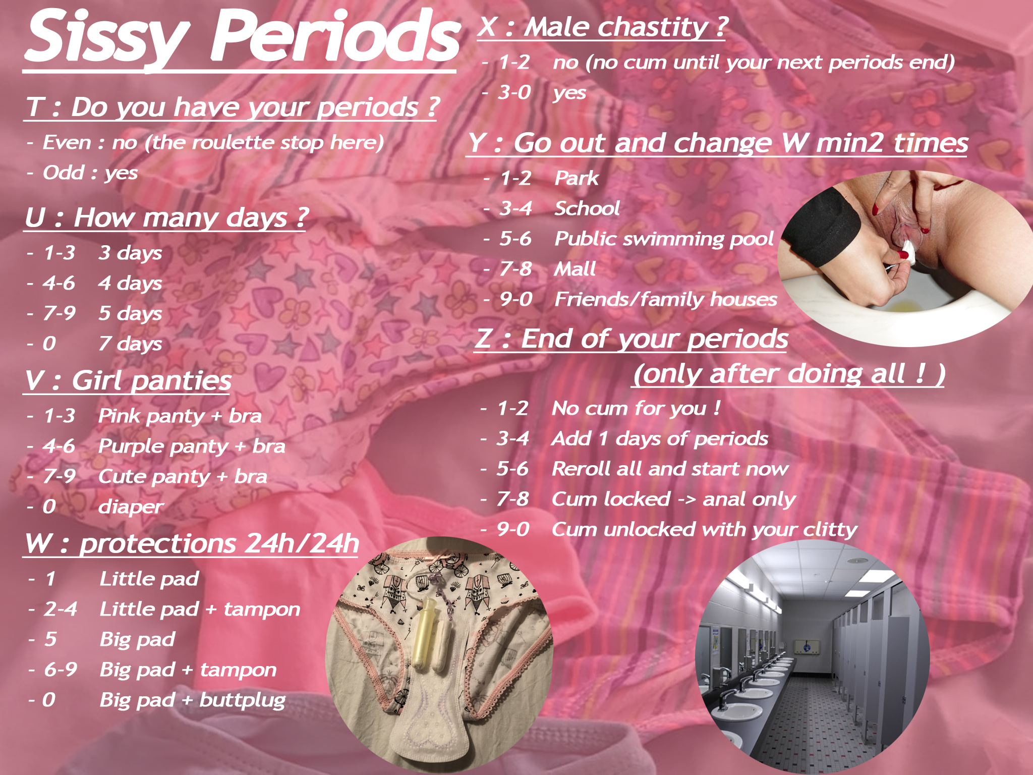sissy,periods,sissy,anal,earn-it,public,chastity,toilet,panties,shemale,fap...