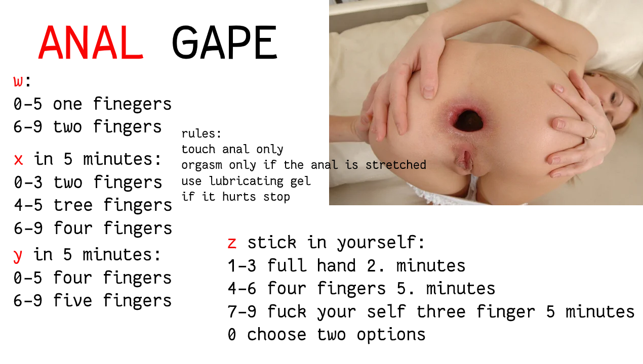 Gape anal