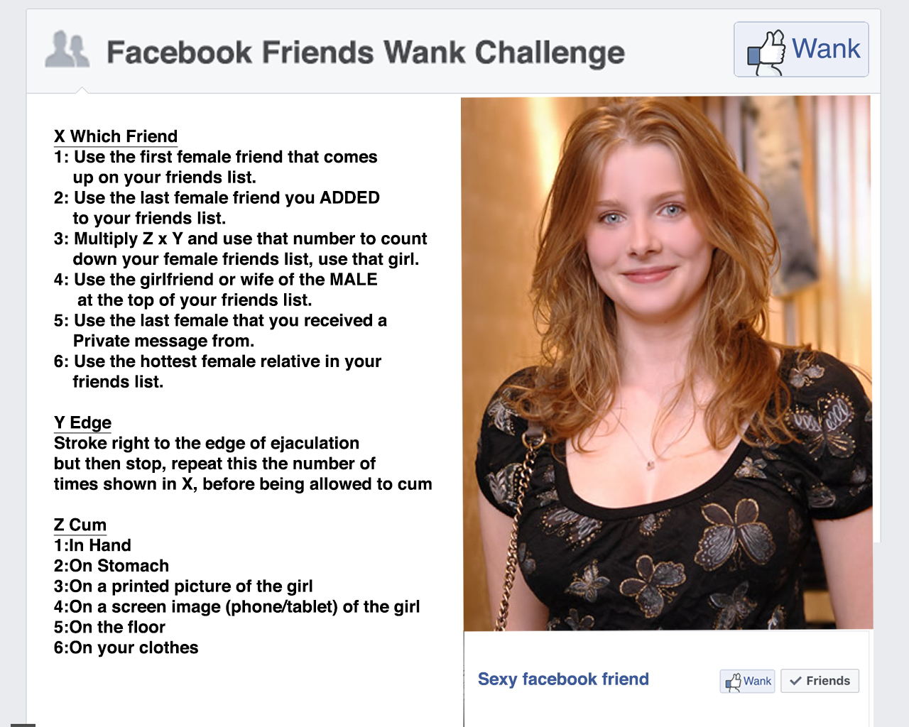 Facebook friends wank session - Fap Roulette