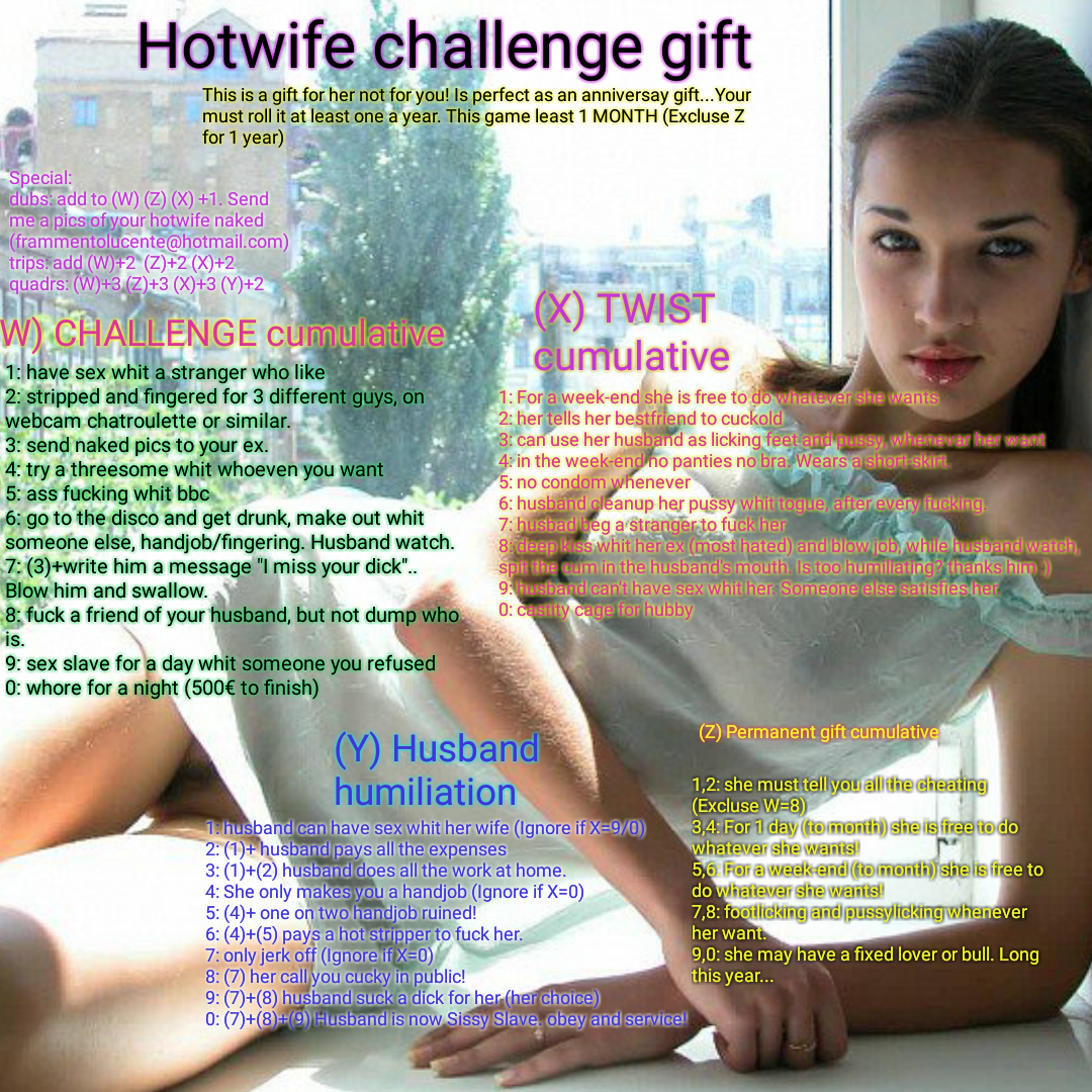 Hotwife challenge gift image picture