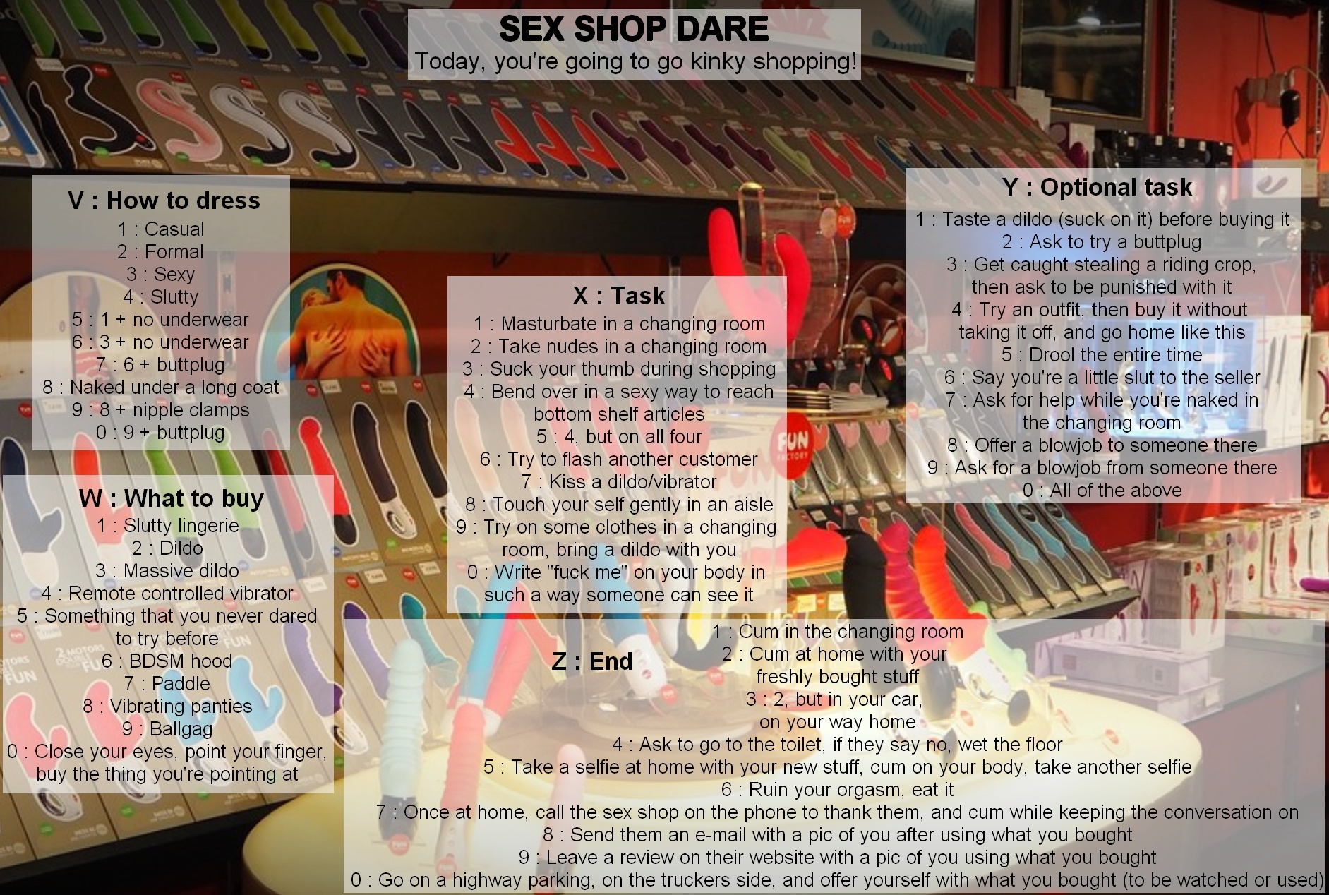 SEX SHOP DARE