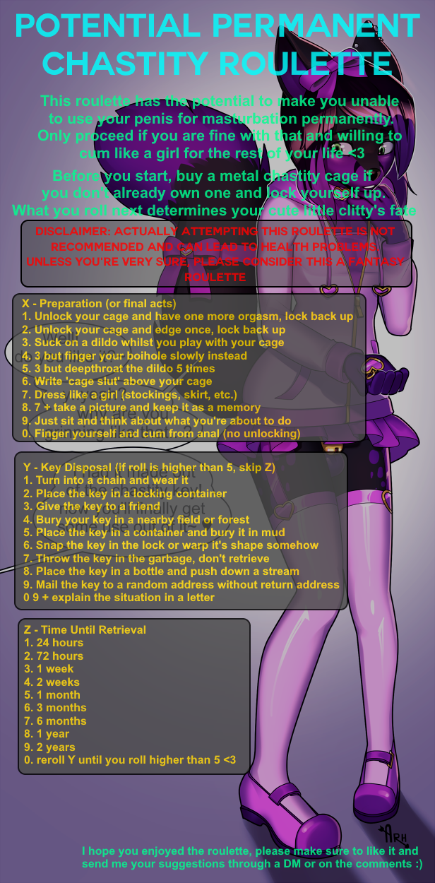 potential,permanent,chastity,roulette,sissy,extreme,chastity,denial,fap rou...