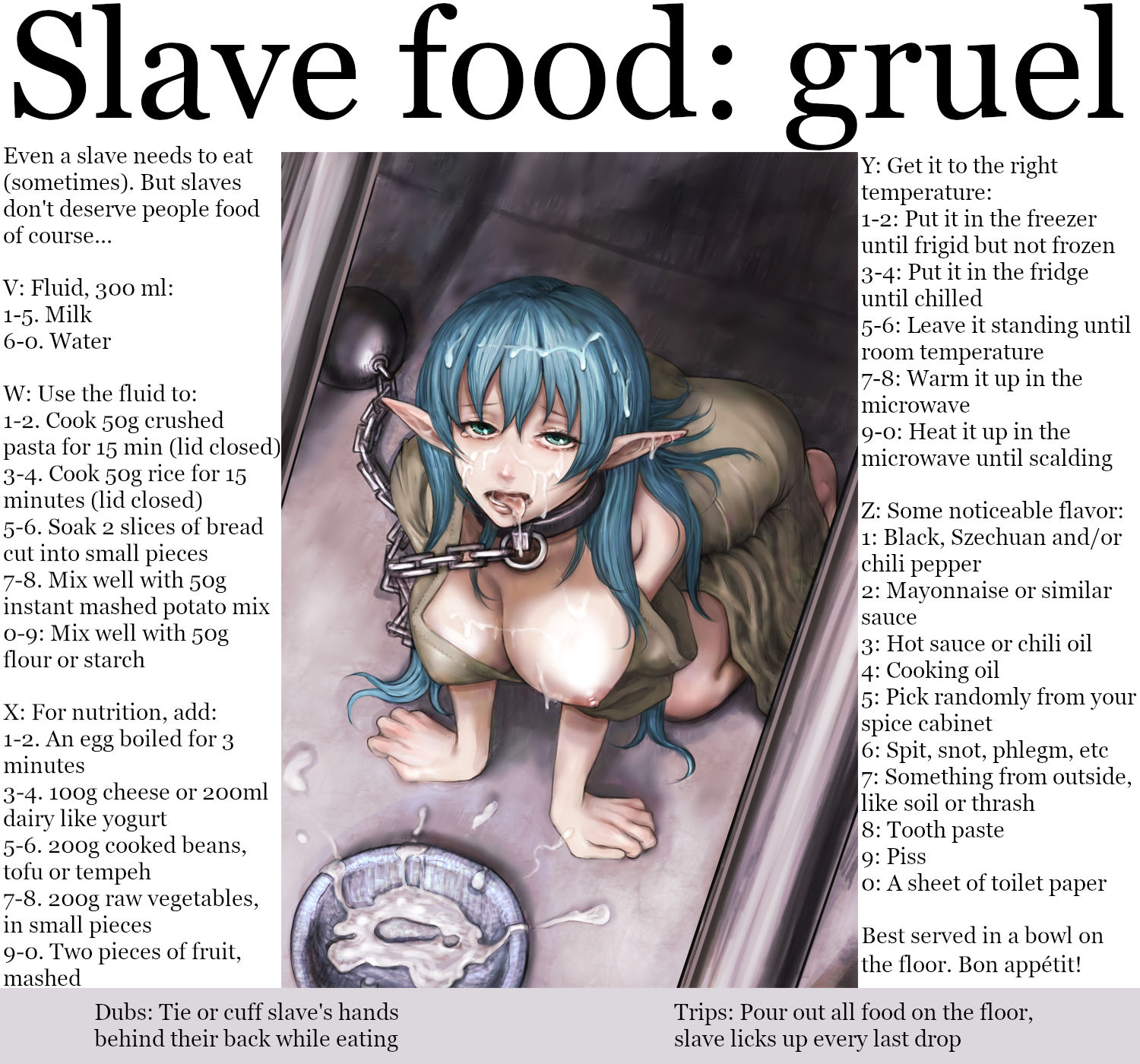 Food Slave Hentai | BDSM Fetish