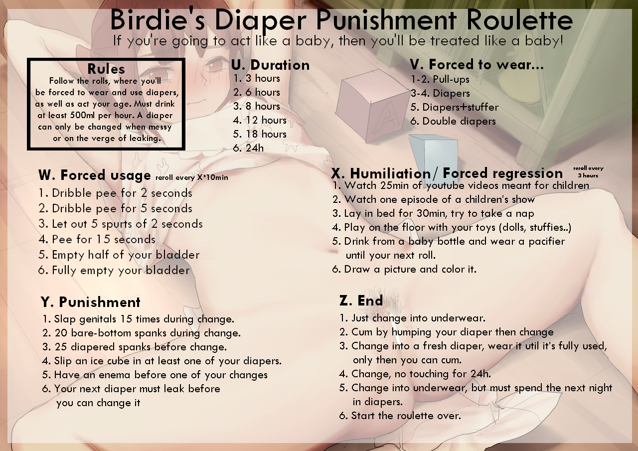 birdies,diaper,punishment,roulette,diaper,denial,female,bathroom-control,he...