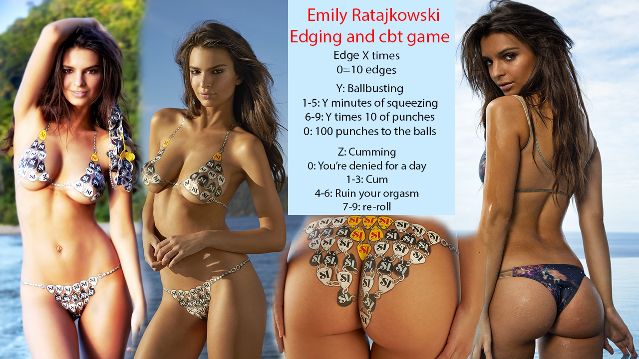 Emily Ratajkowski edging and ballbusting game - Fap Roulette.