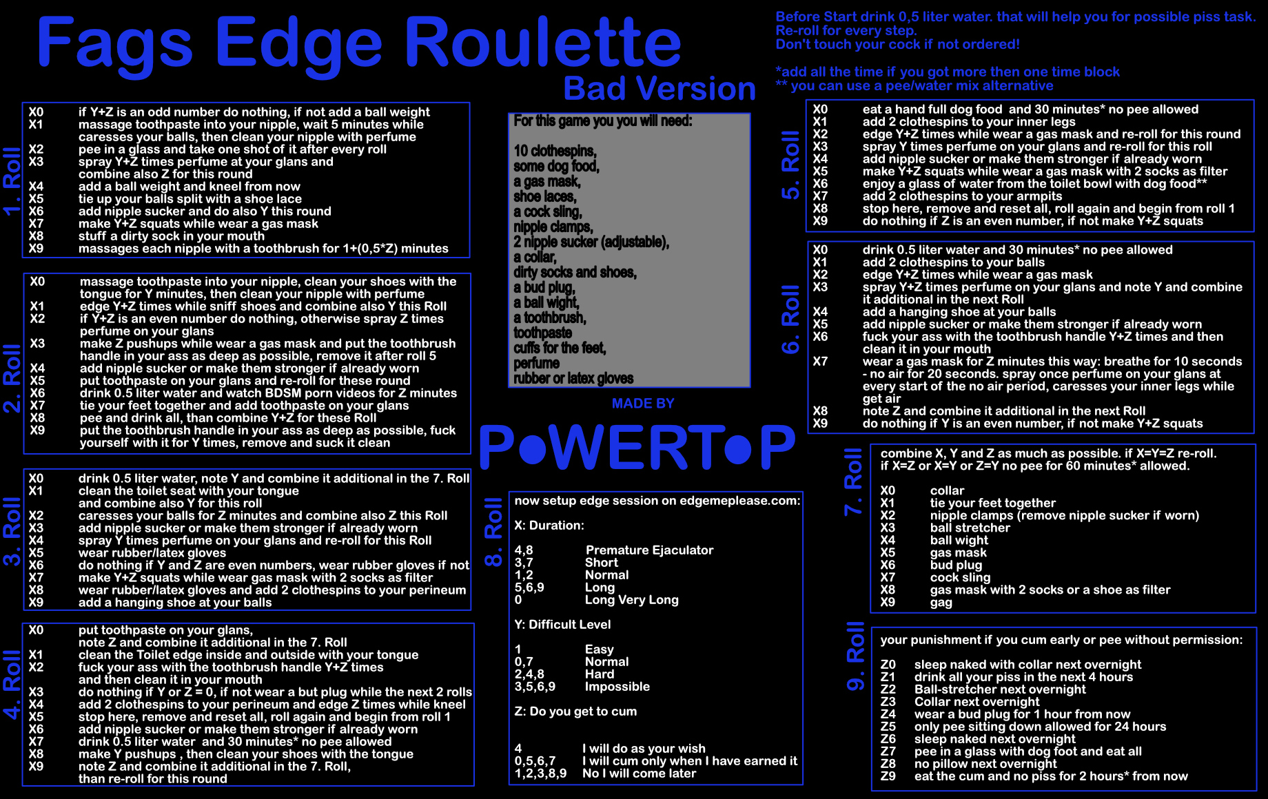 Fag Edge Order Bad Version - Fap Roulette