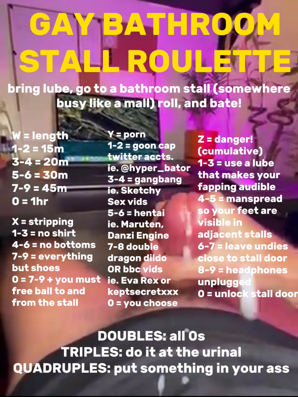 Gay bathroom stall roulette - Fap Roulette