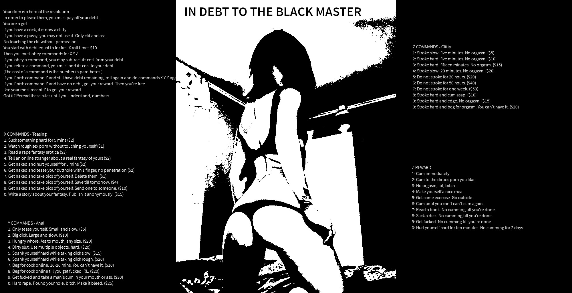 In debt to the black master pic