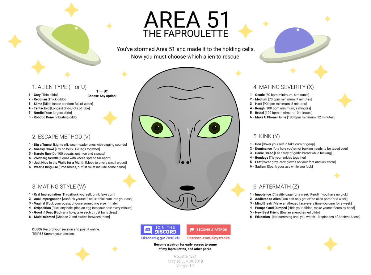 Area 51 - The Faproulette. 