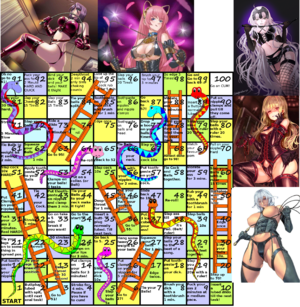 CBT and Anal snakes and ladders game