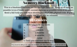 No mercy Blackmail