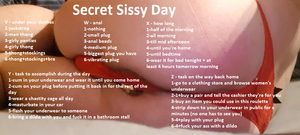 Secret Sissy Day