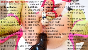 Anal master fap roulette