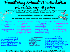 humiliating stimuli masturbation