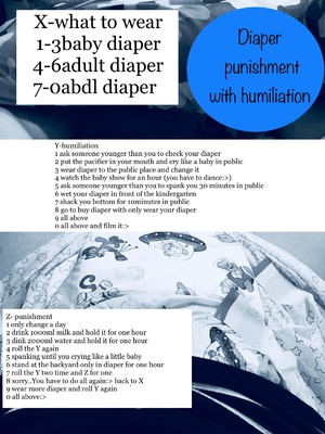 Diaper punishment with humiliation 