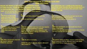 Sissy Slut Roulette: Is Luck On Your Side?