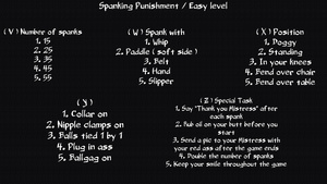 Spanking Punishment / easy level
