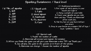 Spanking Punishment Hard level