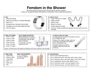 Femdom in the Shower
