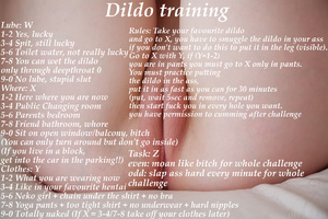 Dildo training roulette