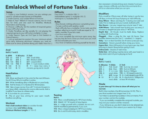Emlalock Wheel of Fortune Tasks
