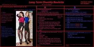 Long/short luck based chastity roulette