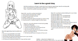 Learn to be a good sissy