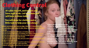 Clothing Control with Edging Tasks
