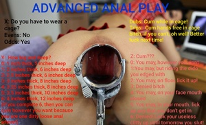 Advance anal play