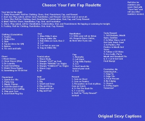 Choose your fate Fap Roulette