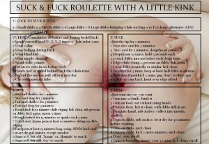 Suck & Fuck roulette with a little kink