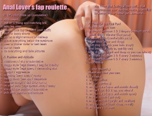 Anal lovers fap roulette