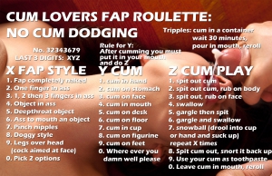 cum lovers fap roulette no cum dodging