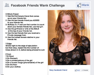 Facebook friends wank session