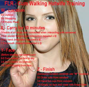 FLR Cum Walking hotwife