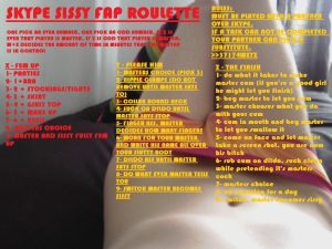 skype sissy fap roulette