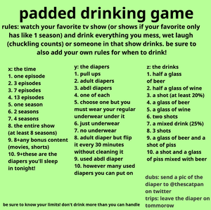 padded drinking game