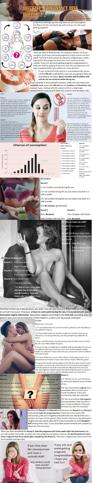 Hotwife's pregnancy risk roulette 2