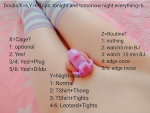 Chastity Night Time Routine