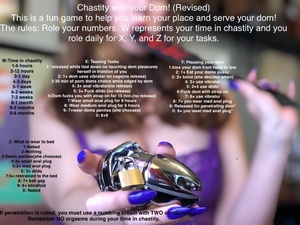Chastity with your Dom (revised)
